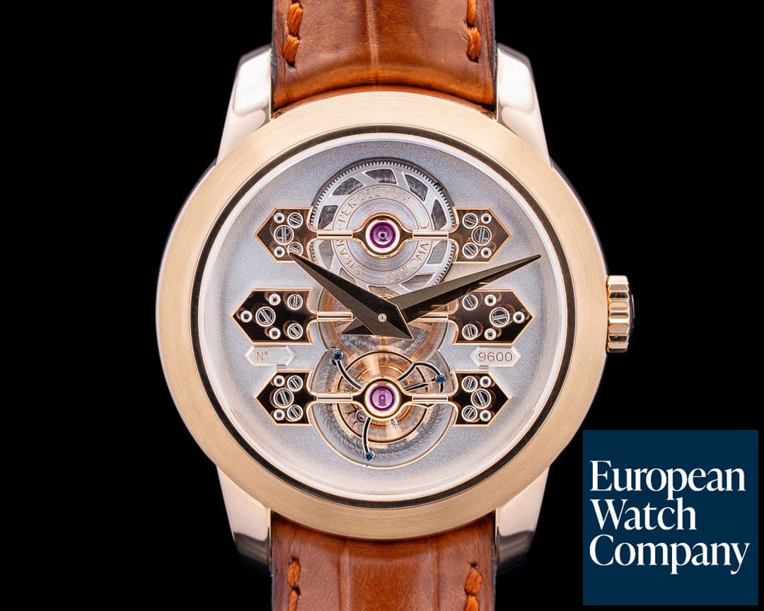 Image of Girard-Perregaux 99193 Triple Bridge Tourbillon 18K Rose Gold Skeleton Dial LIMITED