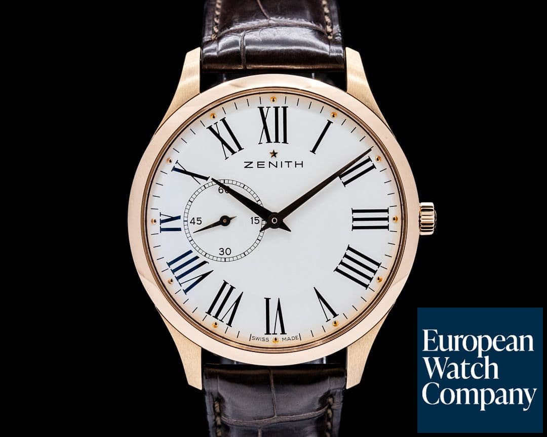 Image of Zenith Elite Ultra Thin 18K Rose Gold White Dial 2025