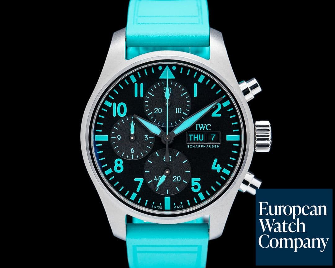 Image of IWC Pilot's Chronograph Mercedes-AMG Petronas Titanium Black Dial 2025