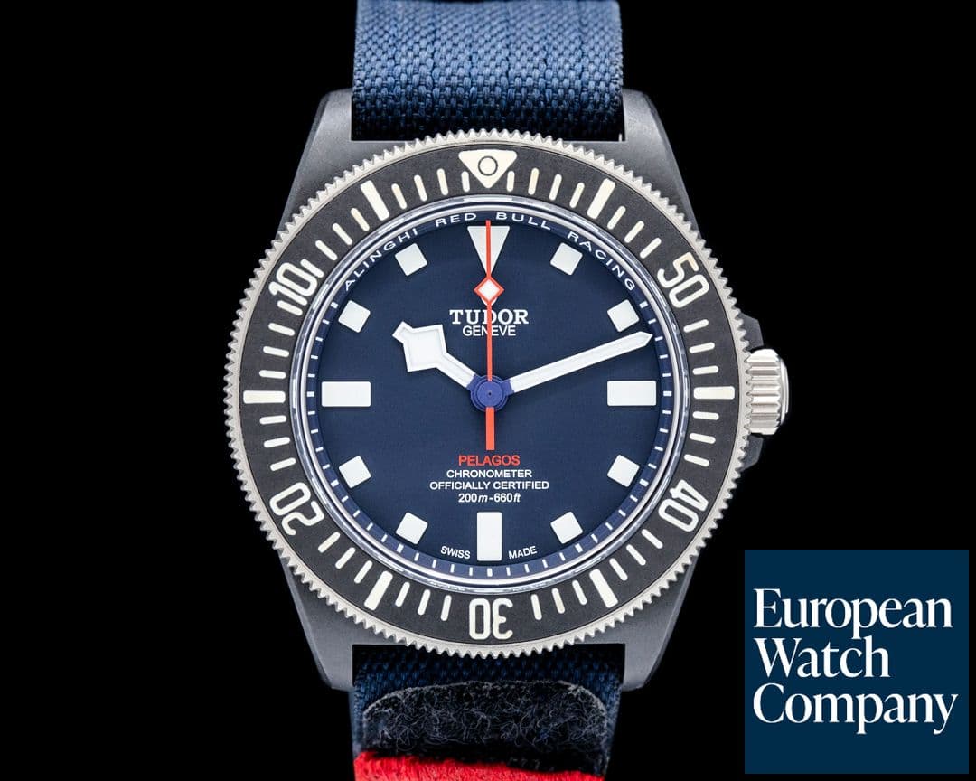 Image of Tudor Pelagos FXD Alinghi "Red Bull Racing" Black Composite Blue Dial