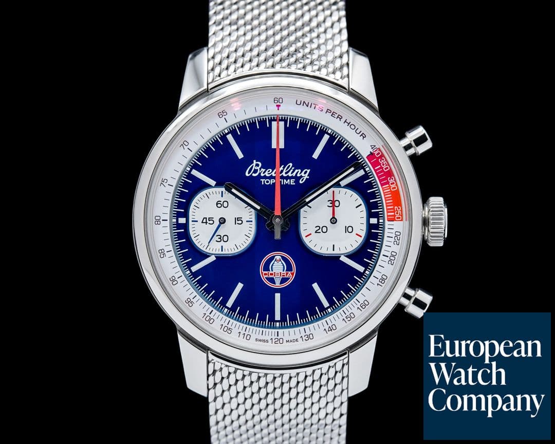 Image of Breitling AB0176 Top Time B01 Shelby Cobra SS Blue Dial
