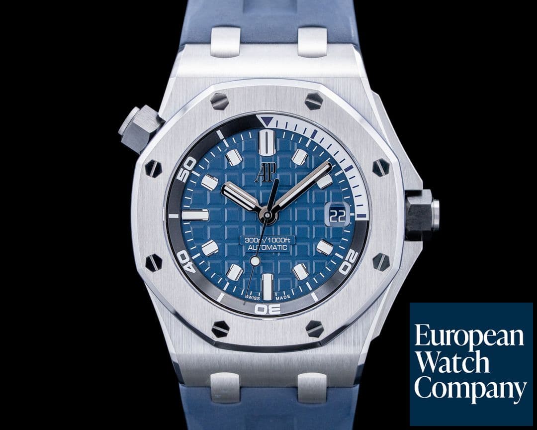 Image of Audemars Piguet 15720ST Royal Oak Offshore Diver SS Blue Dial