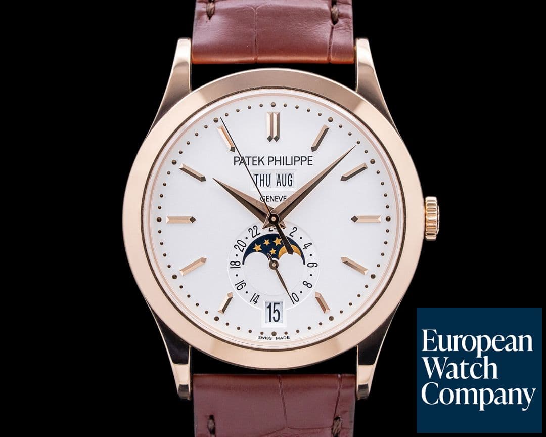 Image of Patek Philippe 5396R-011 Annual Calendar 18K Rose Gold Silver Dial