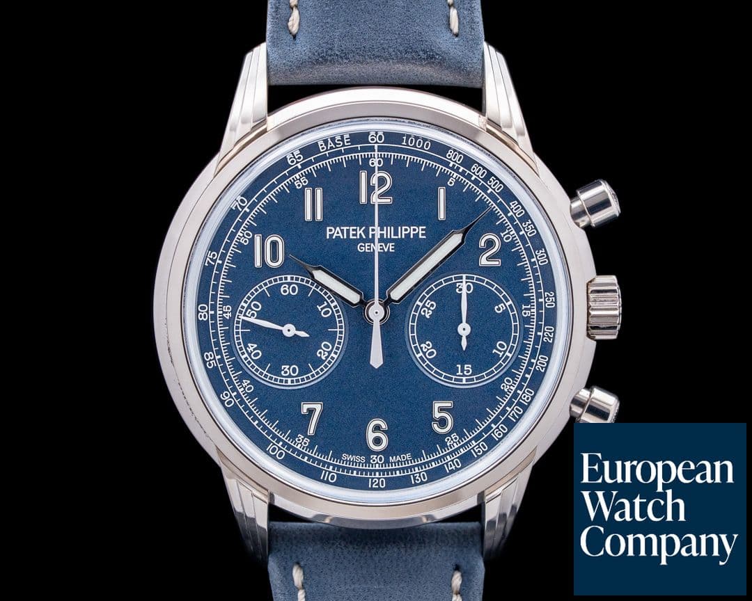 Image of Patek Philippe 5172G-001 Chronograph 18K White Gold Blue Dial