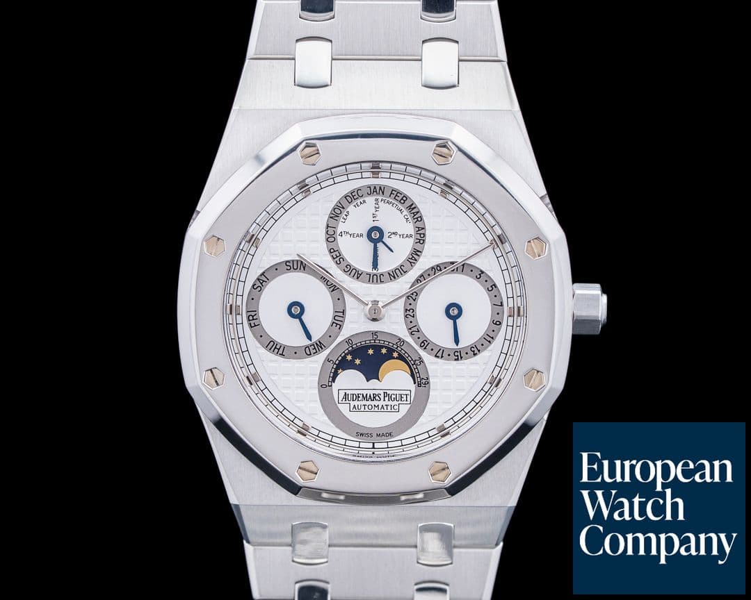 Image of Audemars Piguet 25820SP Royal Oak Perpetual Calendar SS / Platinum Silver Dial RARE