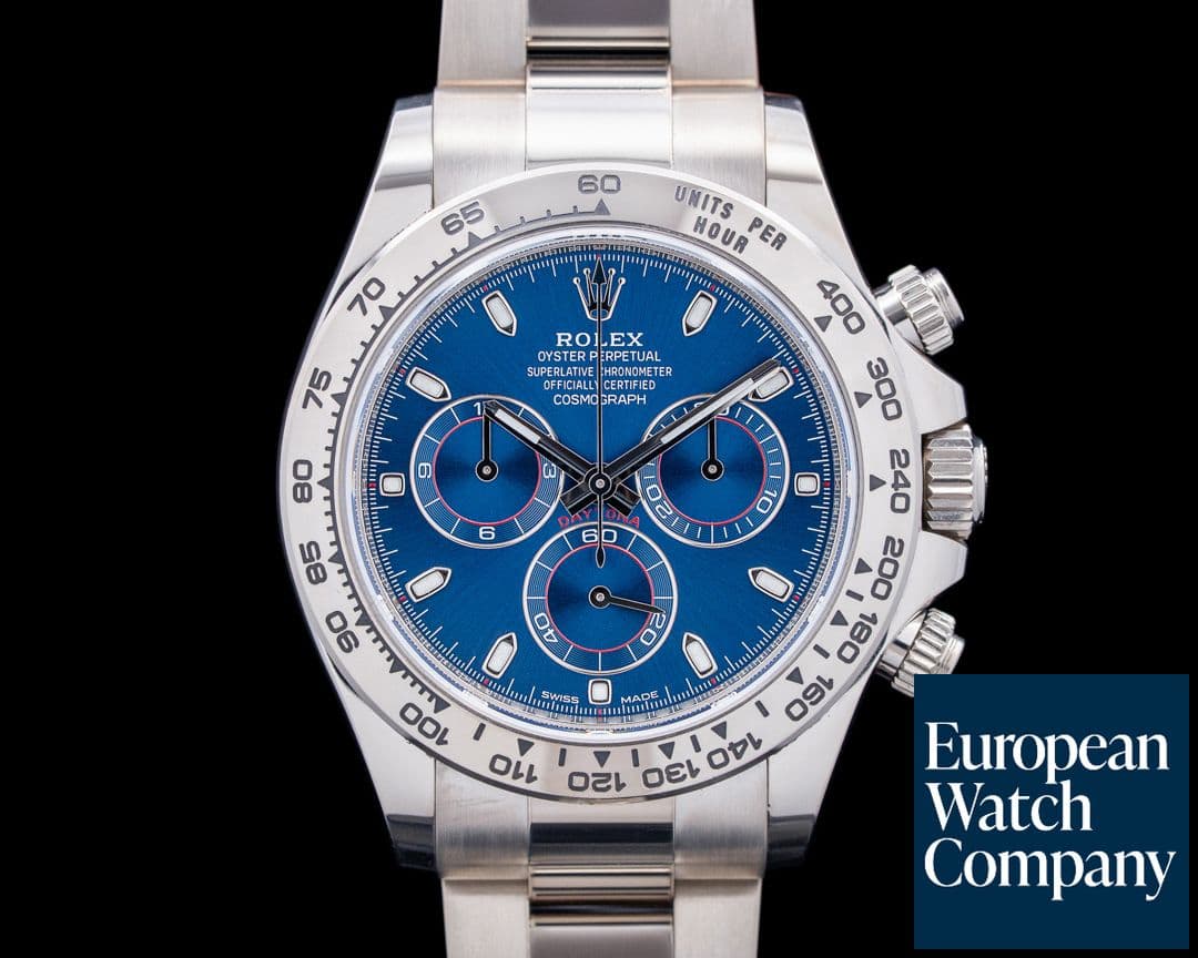 Image of Rolex 116509 Daytona 18K White Gold Blue Dial