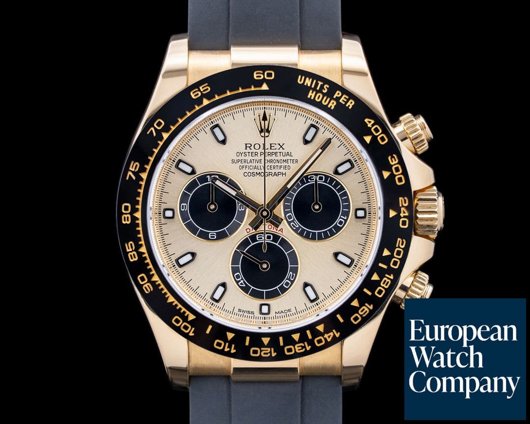 Image of Rolex 116518LN Daytona "Pikachu" 18K Yellow Gold Champagne Dial