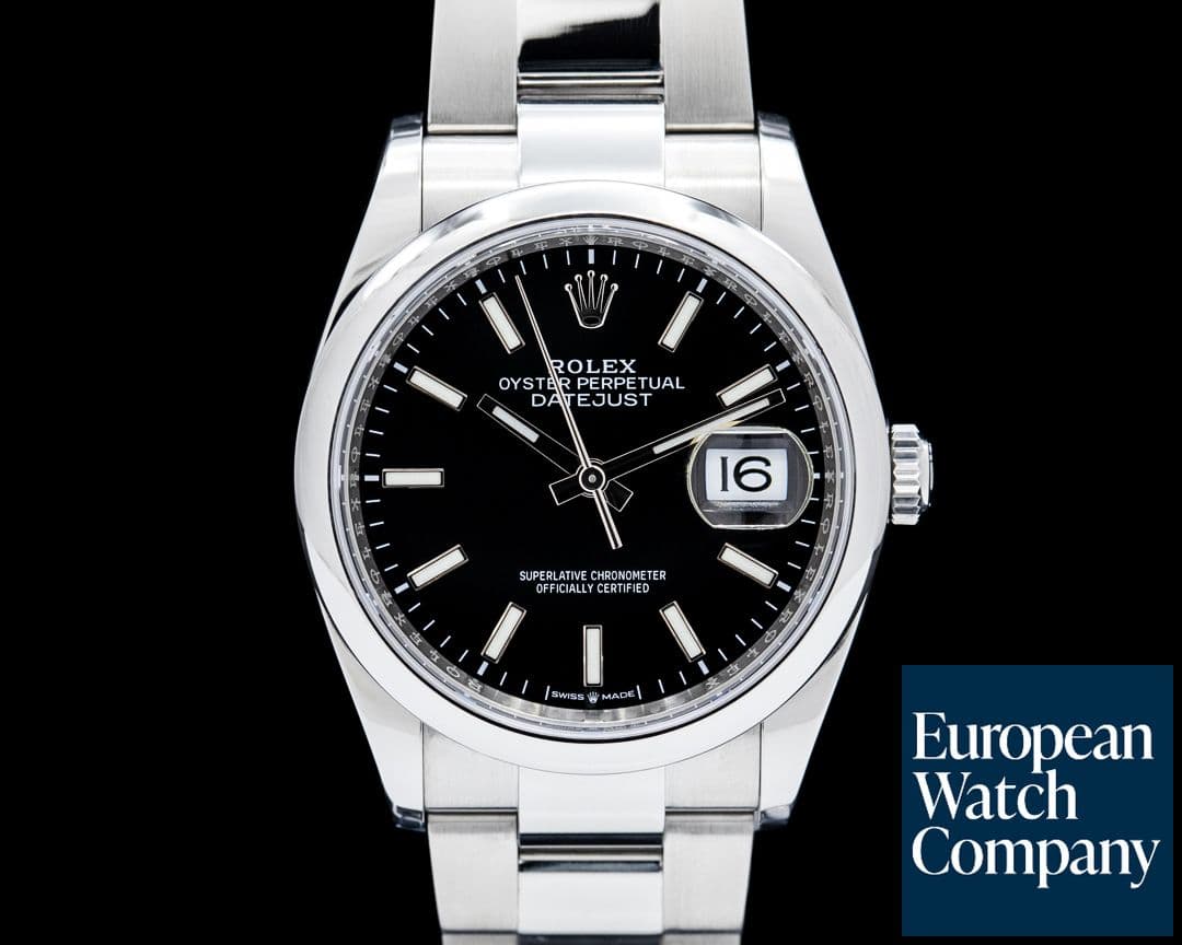 Image of Rolex 126200 Datejust 36 SS Black Dial