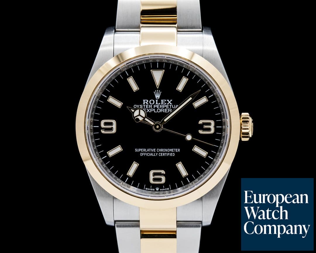 Image of Rolex 124273 Explorer 36 SS / 18K YG Black Dial
