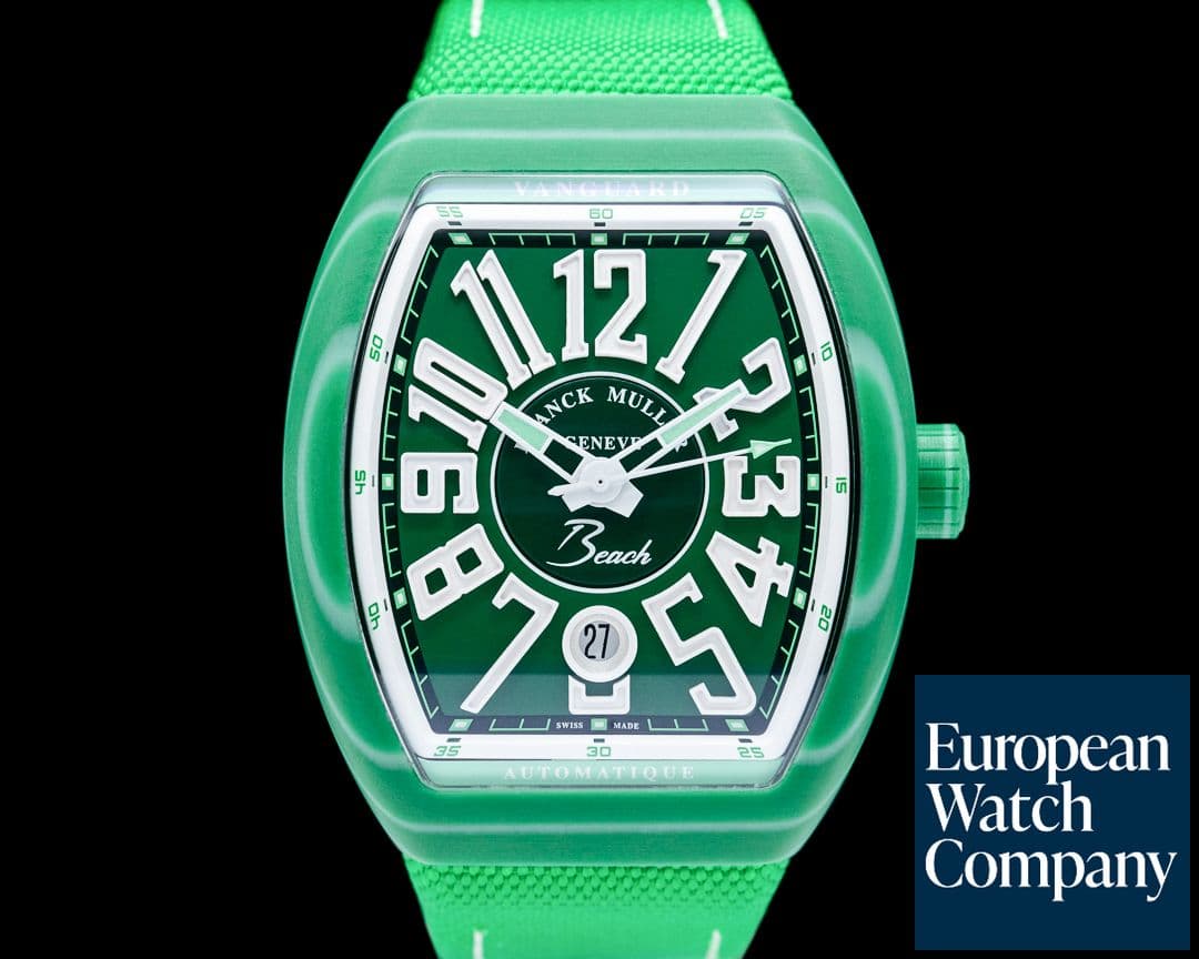 Image of Franck Muller Vanguard Beach Glass Fiber Green Dial 2025 LIMITED