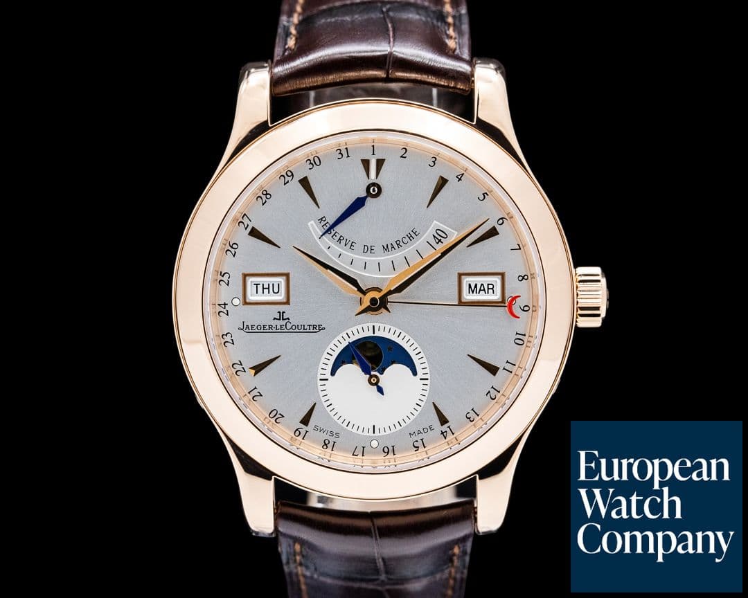 Image of Jaeger-LeCoultre 147.2.41.S Master Control Calendar Moonphase 18K Rose Gold Silver Dial