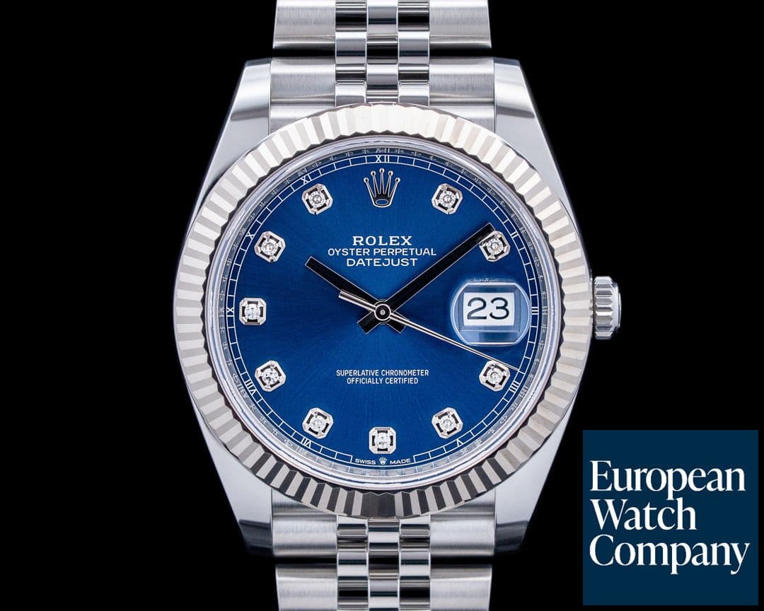 Image of Rolex 126334 Datejust 41 Jubilee SS Blue Diamond Dial 2026