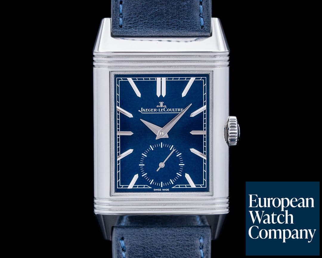 Image of Jaeger-LeCoultre Q397848J Reverso Tribute Small Seconds SS Blue Dial