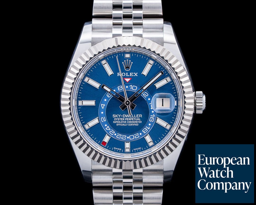 Image of Rolex 326934 Sky-Dweller Jubilee SS Blue Dial