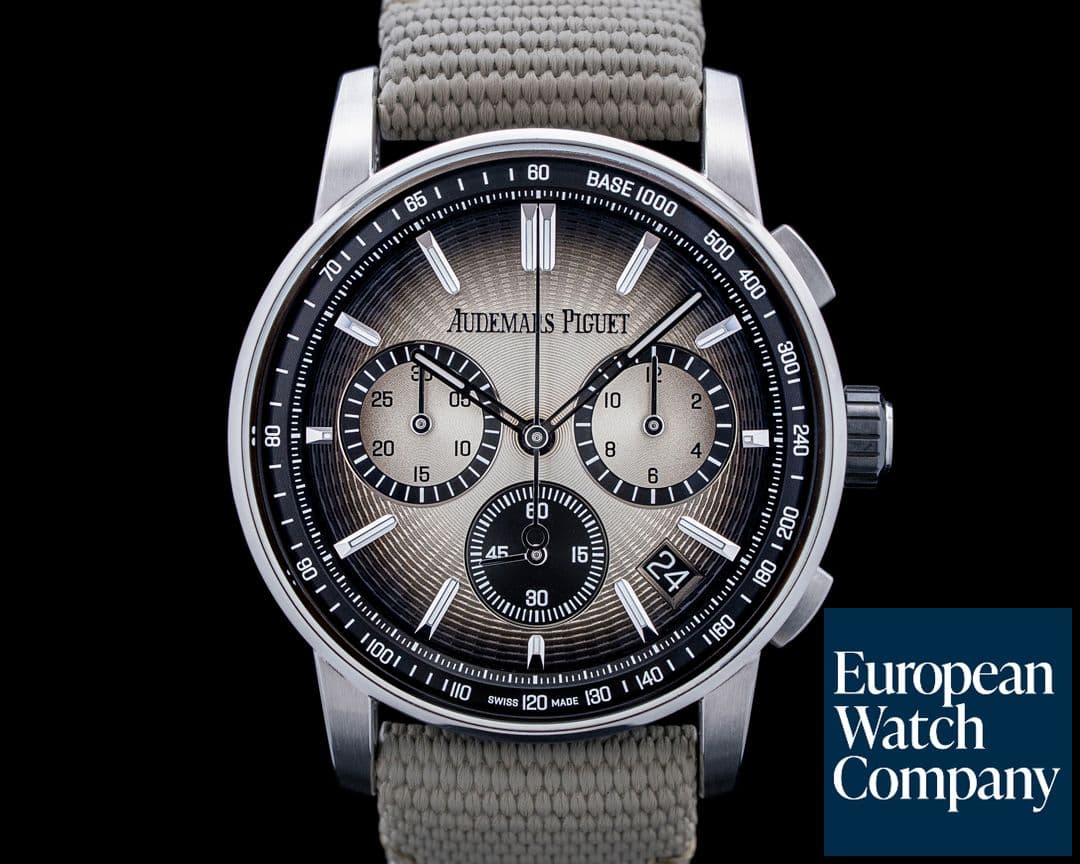 Image of Audemars Piguet 26393QT Code 11:59 Chronograph SS Smoked Beige Dial