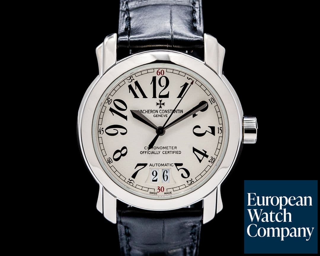 Image of Vacheron Constantin 42015/000G-8902 Malte 18K White Gold Ivory Dial
