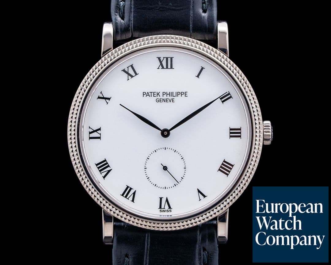 Image of Patek Philippe 3919G Calatrava 18K White Gold White Dial
