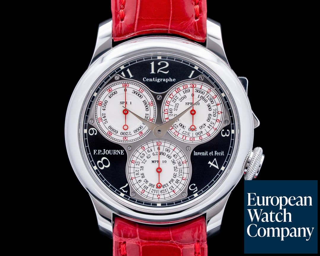 Image of F.P. Journe CT Centigraphe Souverain Black Label Platinum Black Dial