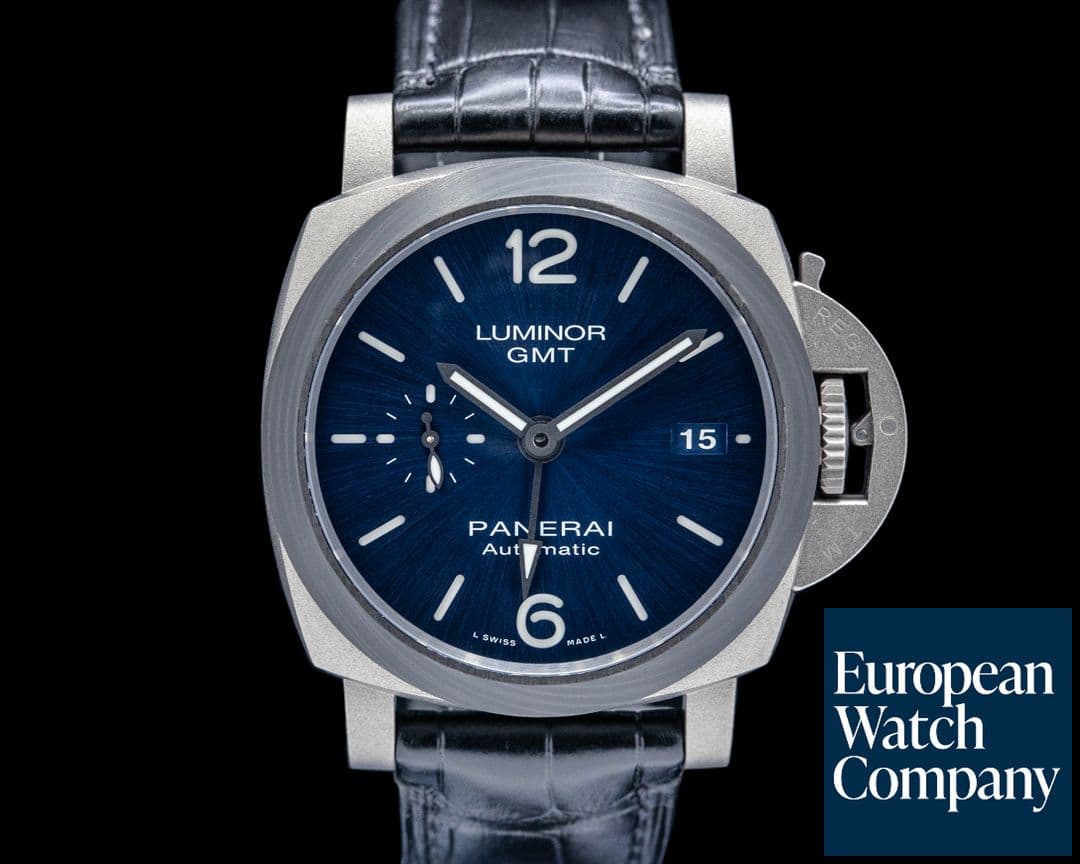 Image of Panerai PAM01279 Luminor GMT Titanium / Carbotech Blue Dial