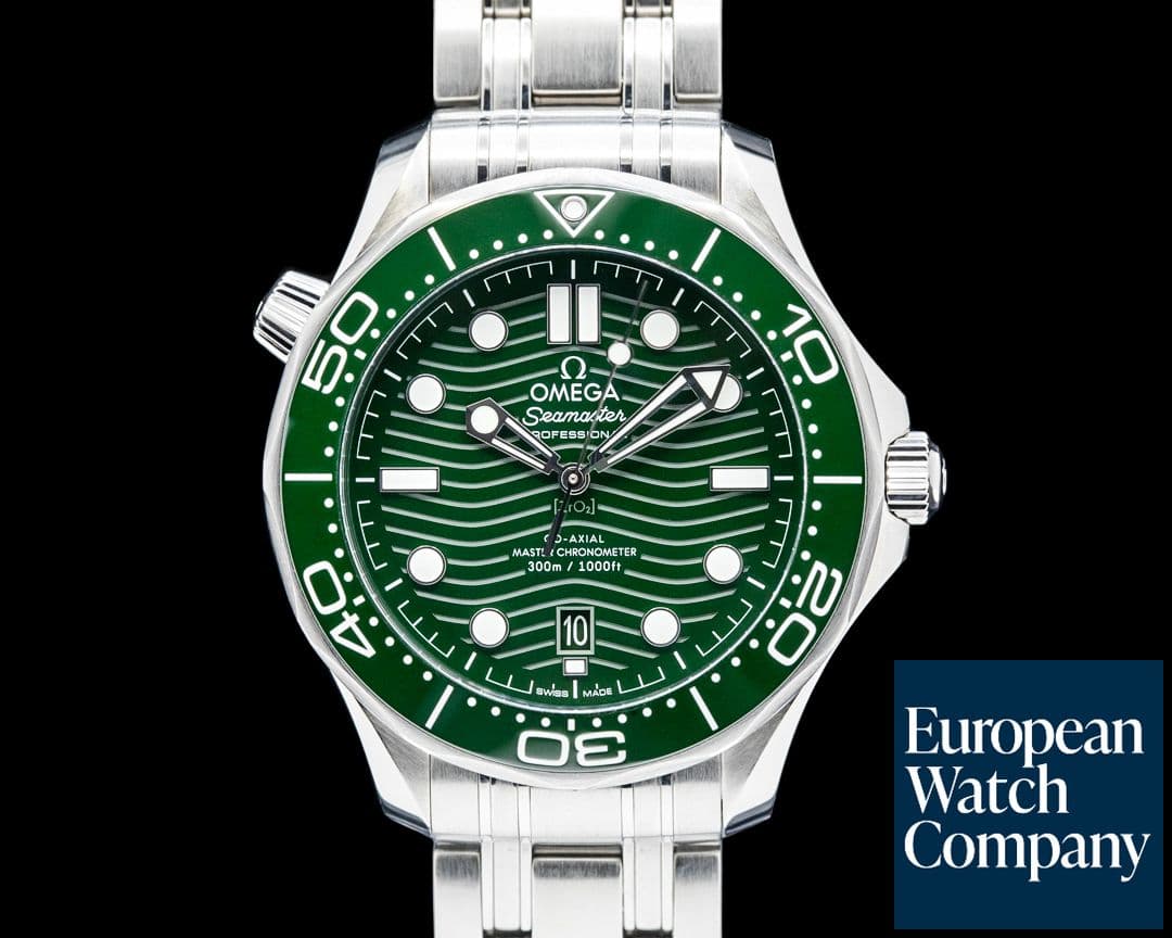 Image of Omega Seamaster Diver 300M SS Green Ceramic Dial