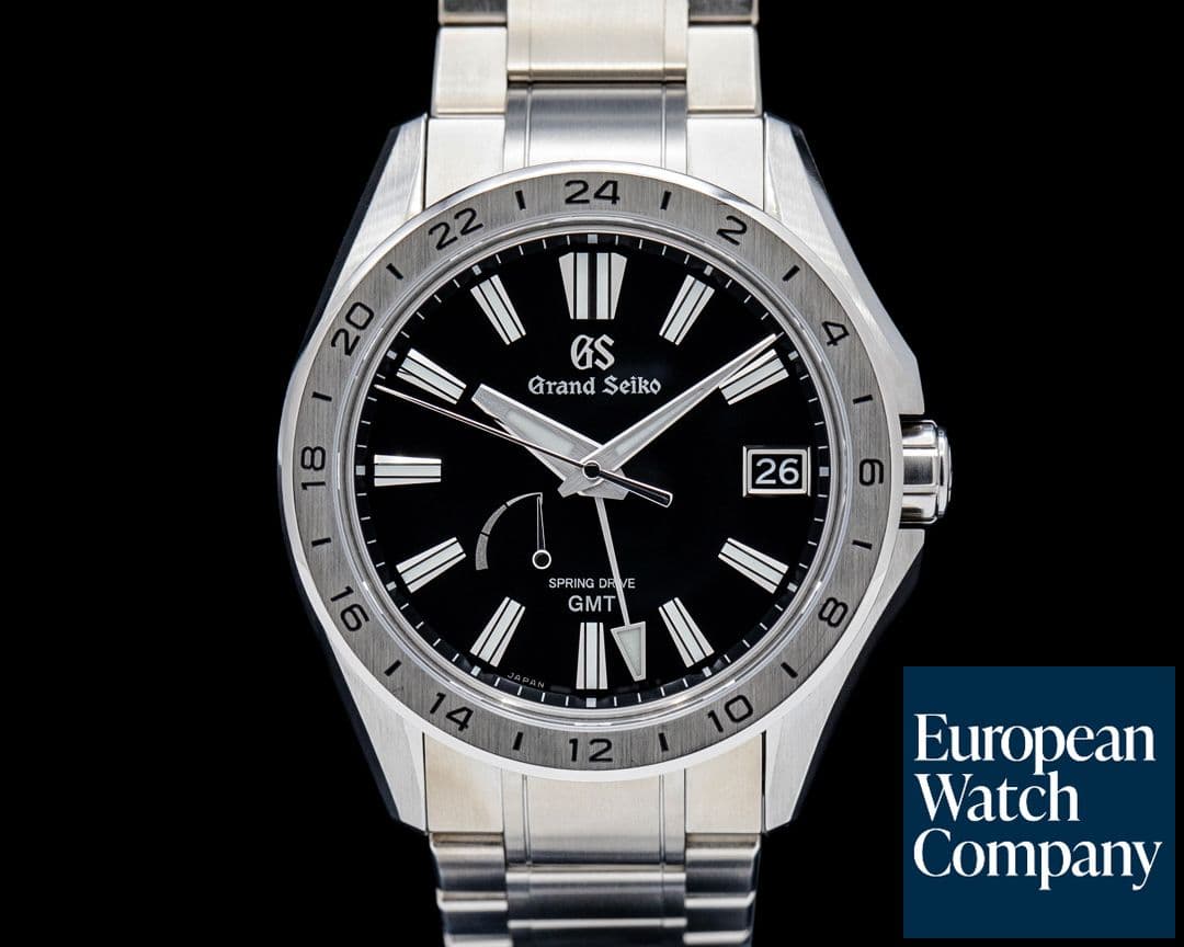 Image of Grand Seiko SBGE283G Spring Drive GMT High-Intensity Titanium Black Dial