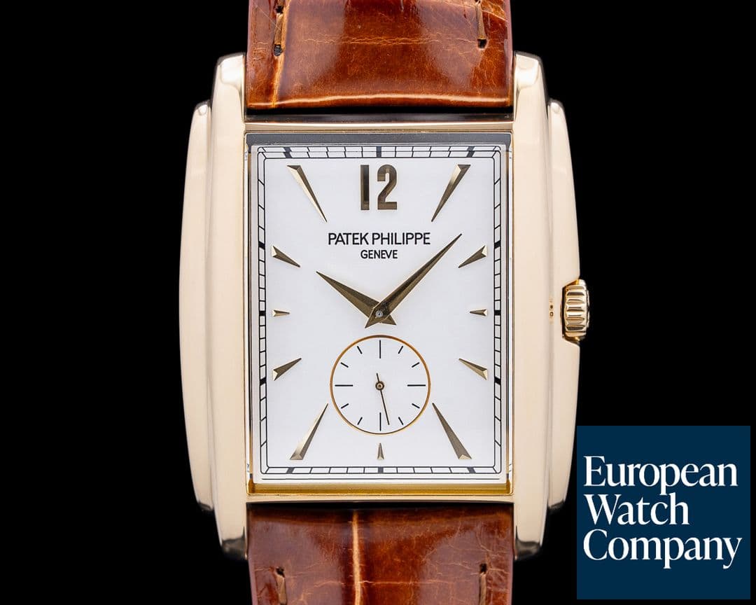 Image of Patek Philippe 5124J Gondolo Manual Wind 18K Yellow Gold Silver Dial