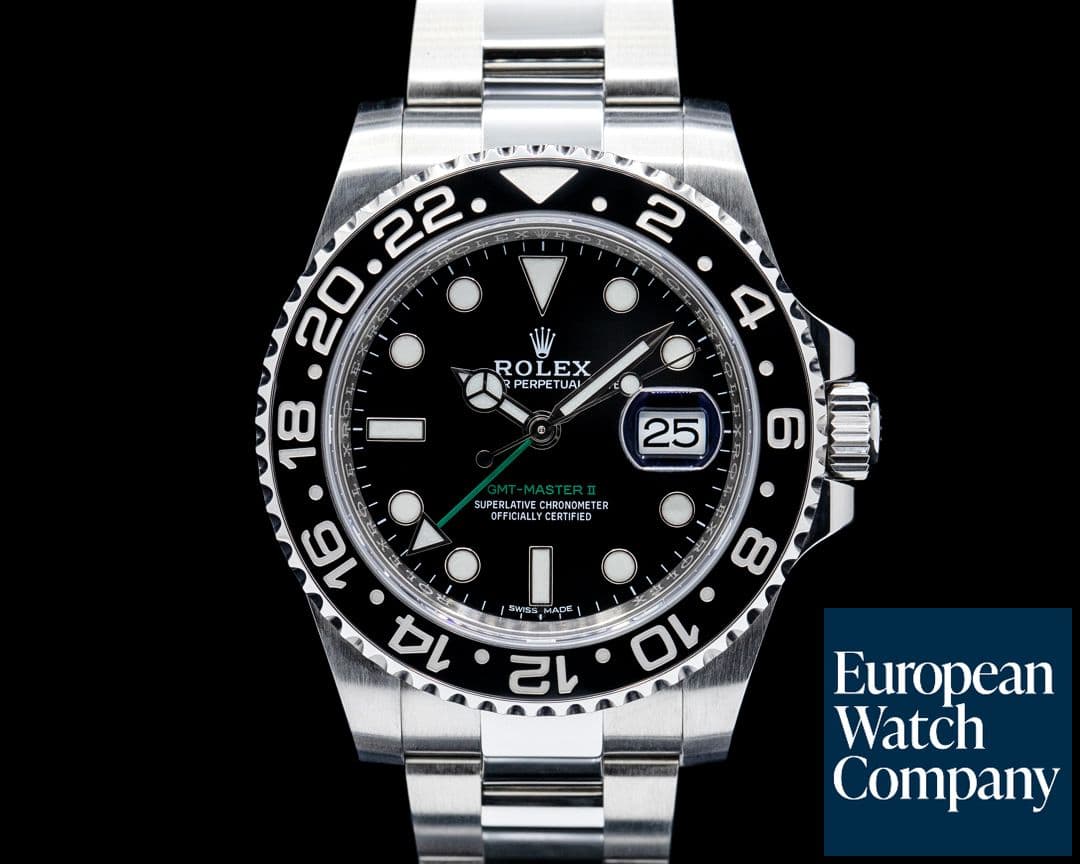Image of Rolex 116710LN GMT-Master II Ceramic SS Black Dial