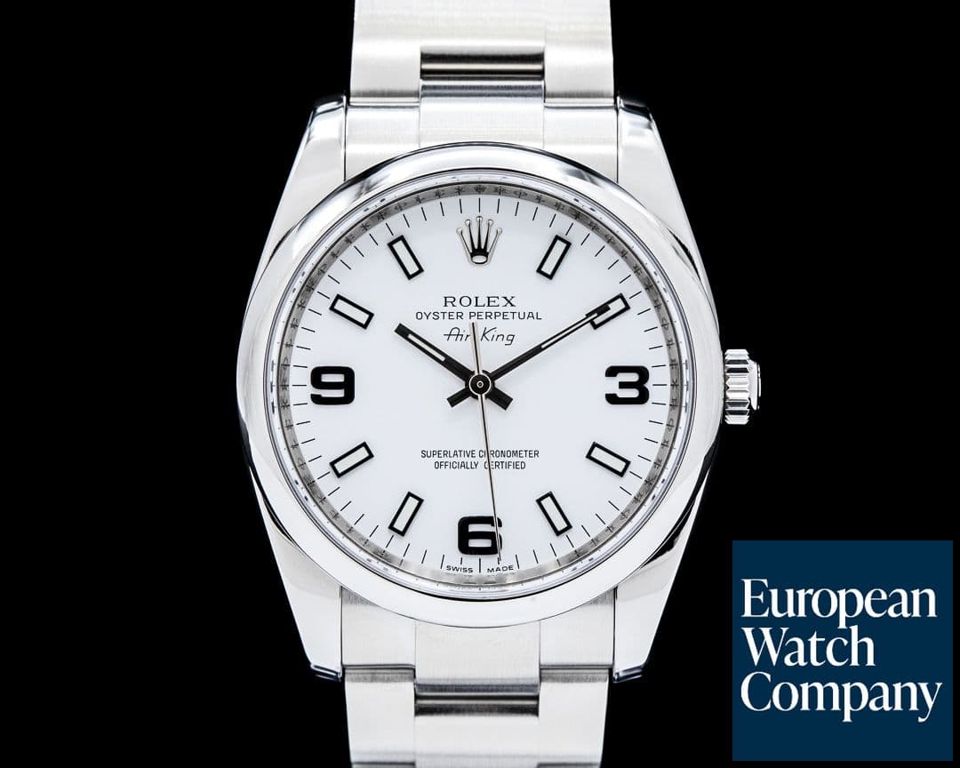 Image of Rolex 114200 Air-King SS White Dial Circa. 2007