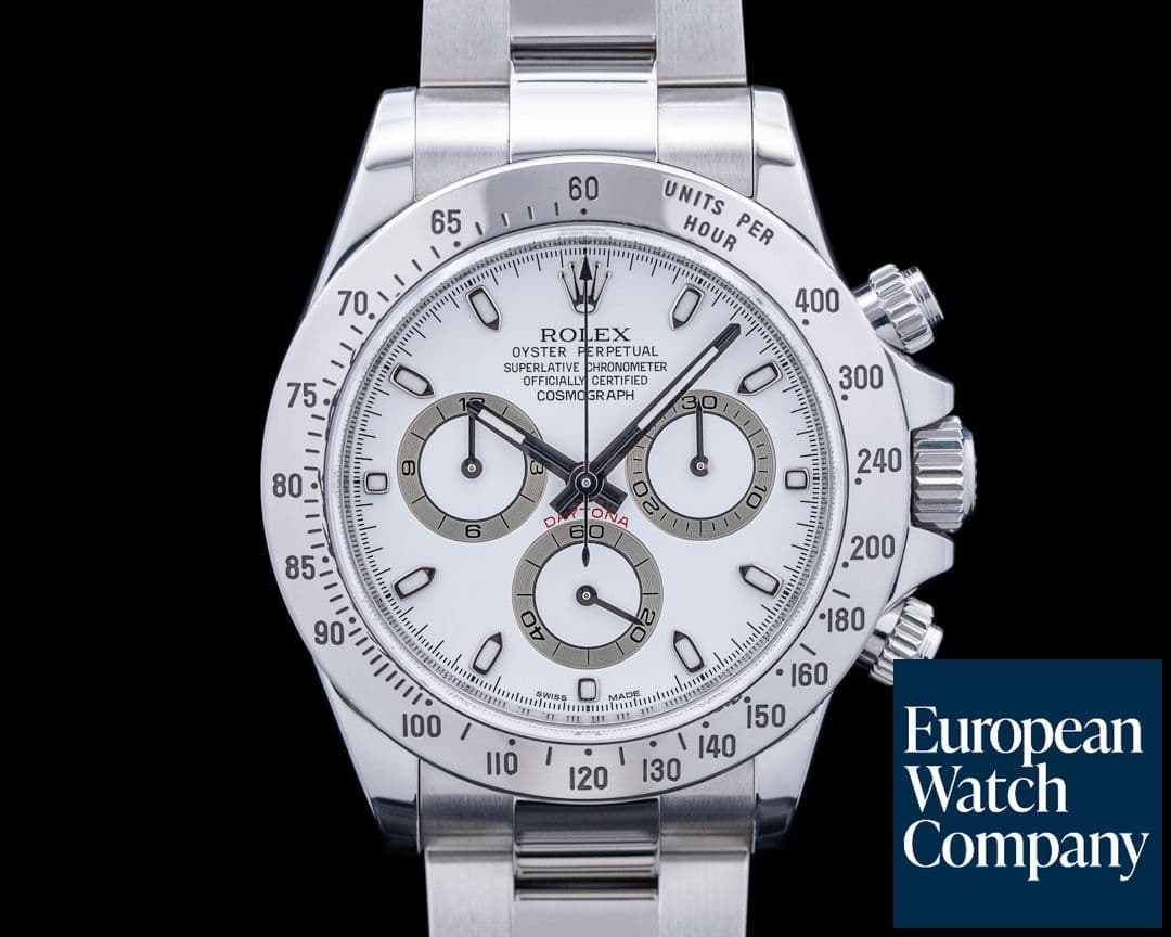 Image of Rolex 116520 Daytona Chronograph SS White Dial