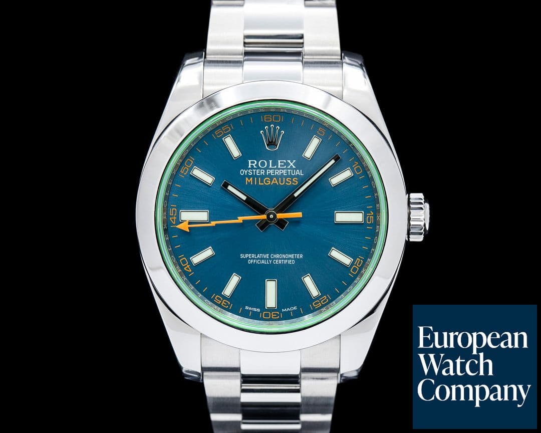 Image of Rolex 116400GV Milgauss SS Z-Blue Dial