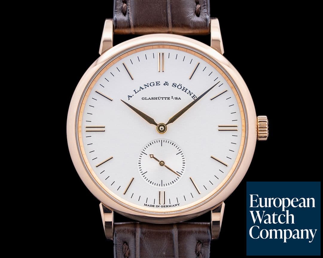 Image of A. Lange & Söhne 219.032 Saxonia Manual Wind 18K Rose Gold Silver Dial