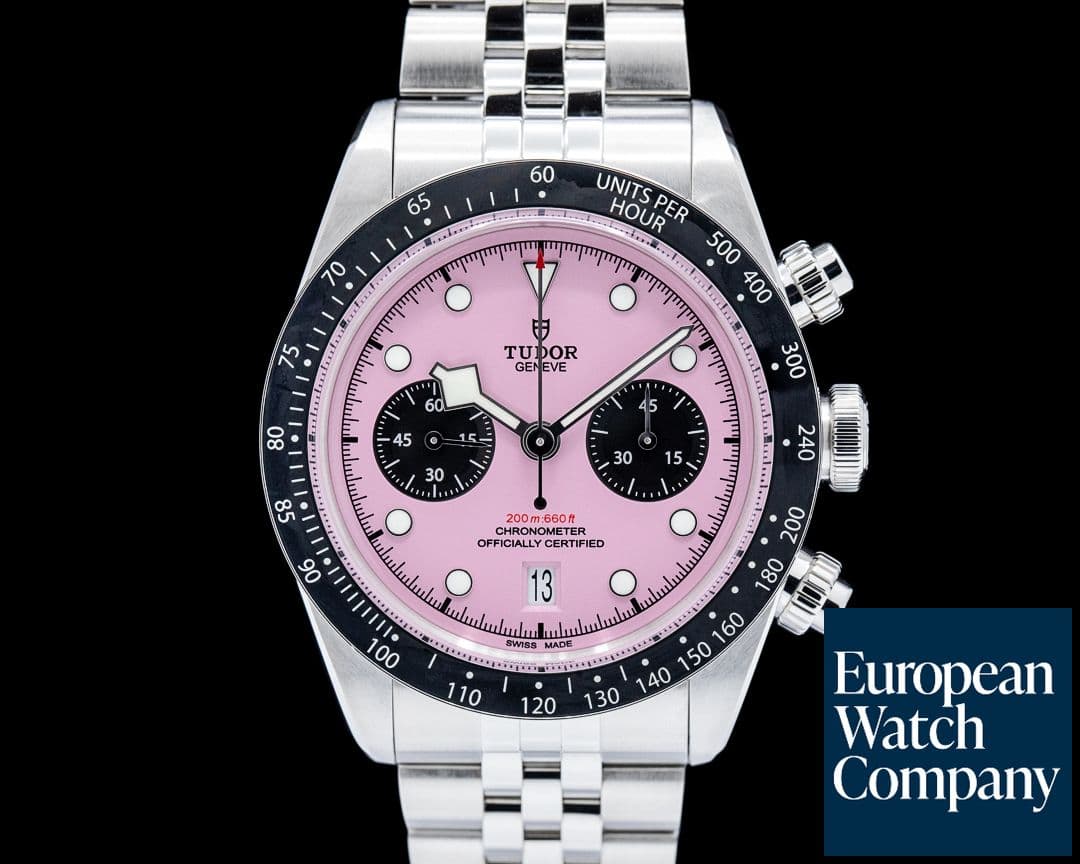Image of Tudor 79360N Black Bay Chronograph SS Pink Dial