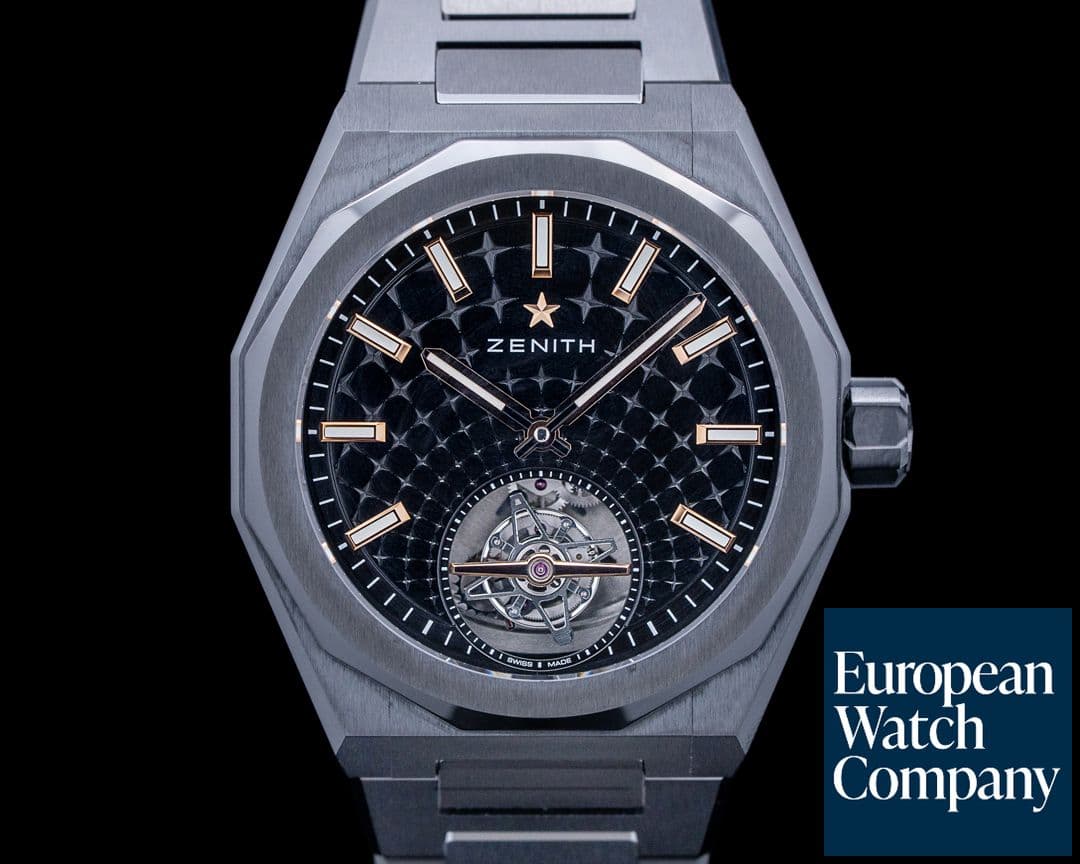 Image of Zenith DEFY Skyline Tourbillon Ceramic Black Dial