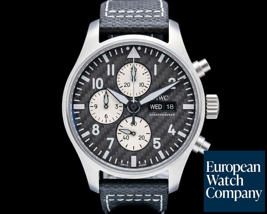 Image of IWC Pilot's Watch Chronograph "AMG Edition" Titanium Carbon Fiber Dial