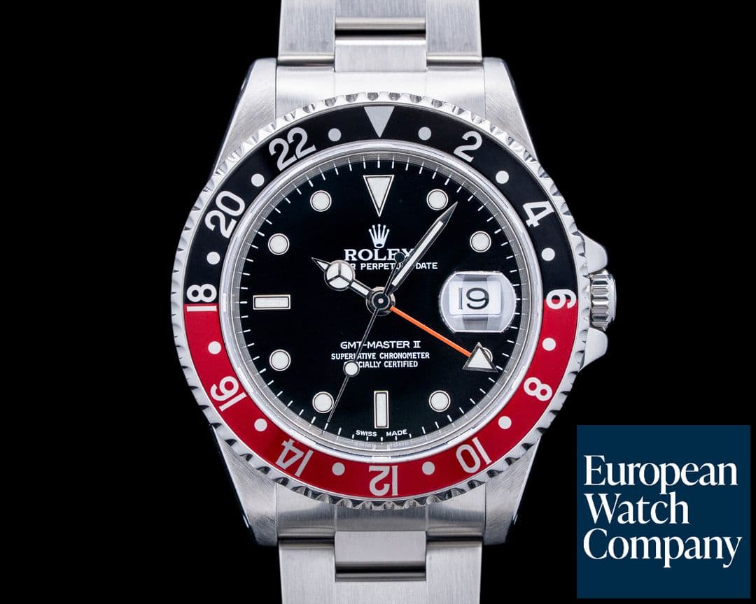 Image of Rolex 16710A GMT-Master II "Coke" SS Black Dial