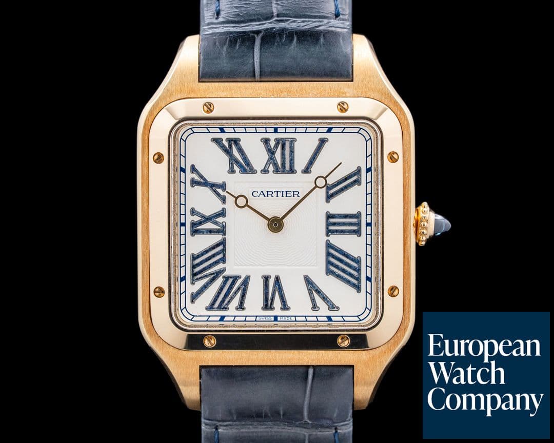 Image of Cartier WGSA0084 Santos-Dumont XL 18K Yellow Gold Cream Dial LIMITED