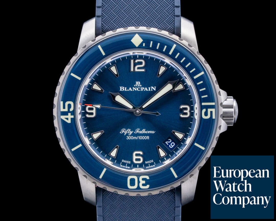 Image of Blancpain 5010 Fifty Fathoms Automatic Titanium Blue Dial