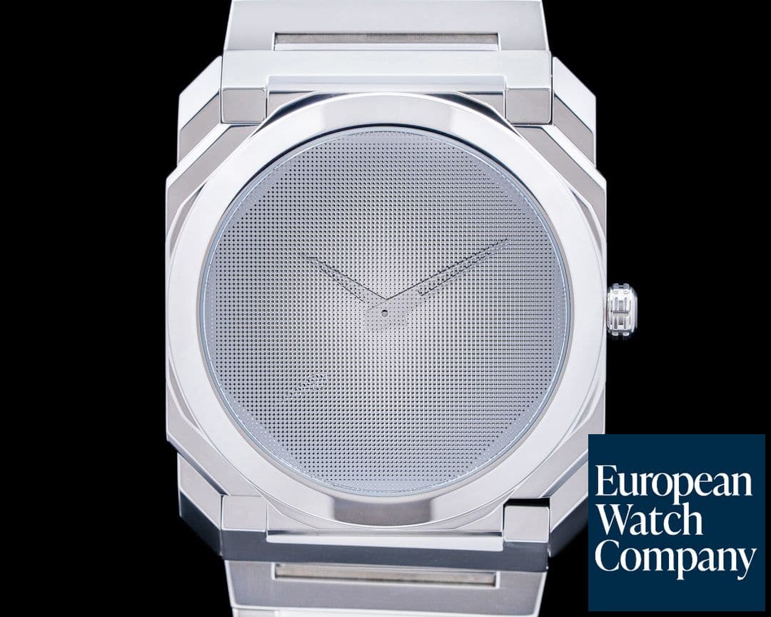 Image of Bulgari 103710 Octo Finissimo "Sejima Edition" SS Silver Dial LIMITED