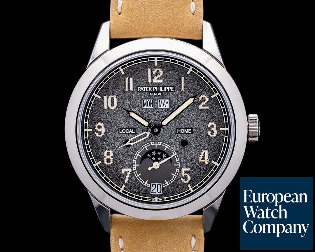 Image of Patek Philippe 5326G Annual Calendar Travel Time 18K White Gold Gray Dial