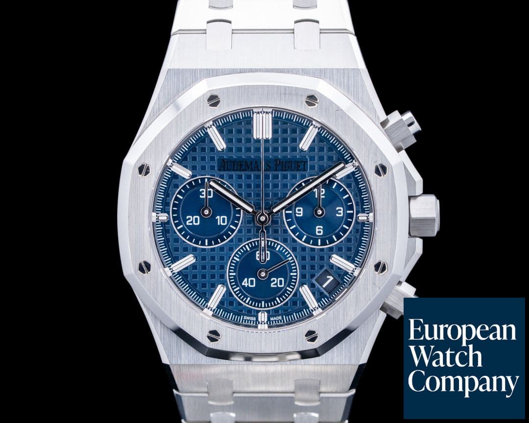 Image of Audemars Piguet 26240ST Royal Oak Chronograph "50th Anniversary" SS Blue Dial