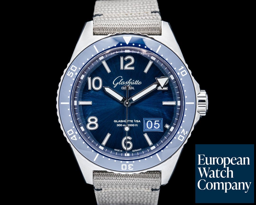 Image of Glashütte Original SeaQ Panorama Date SS Blue Dial 2026