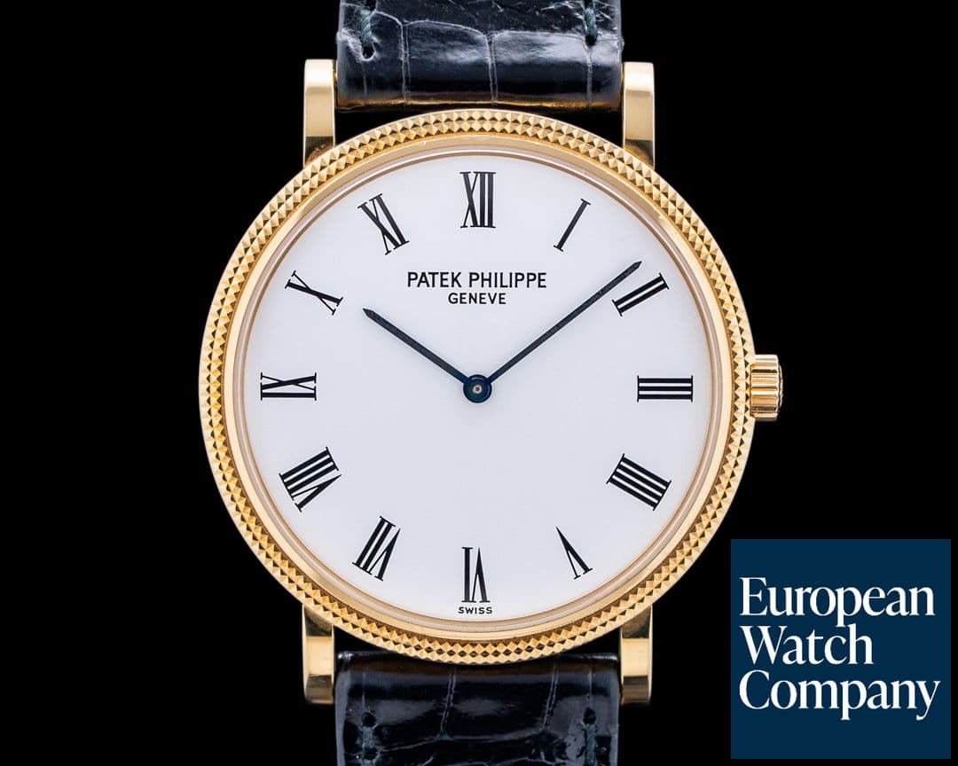 Image of Patek Philippe 5120J-001 Calatrava 18K Yellow Gold White Dial