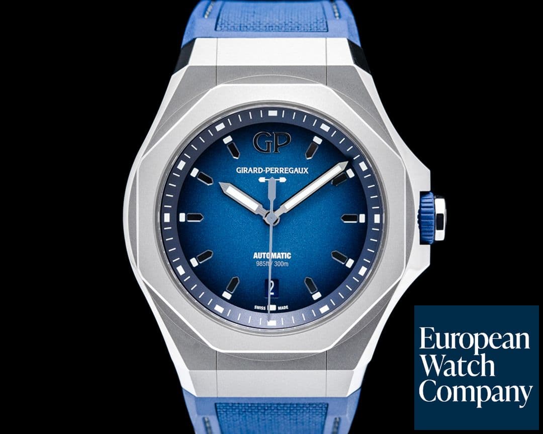 Image of Girard-Perregaux Laureato Absolute Ti230 Titanium Blue Dial LIMITED