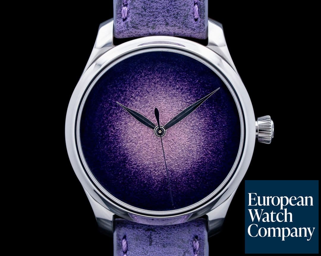 Image of H. Moser & Cie. Endeavour Centre Seconds Concept Enamel SS Purple Dial 2025
