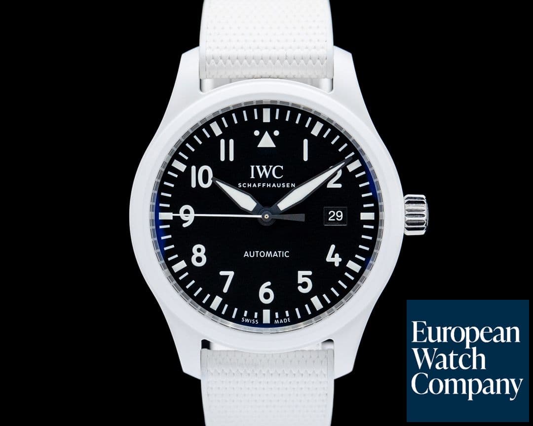 Image of IWC Pilot's Watch Automatic 41 TOP GUN "Lake Tahoe" Ceramic Black Dial