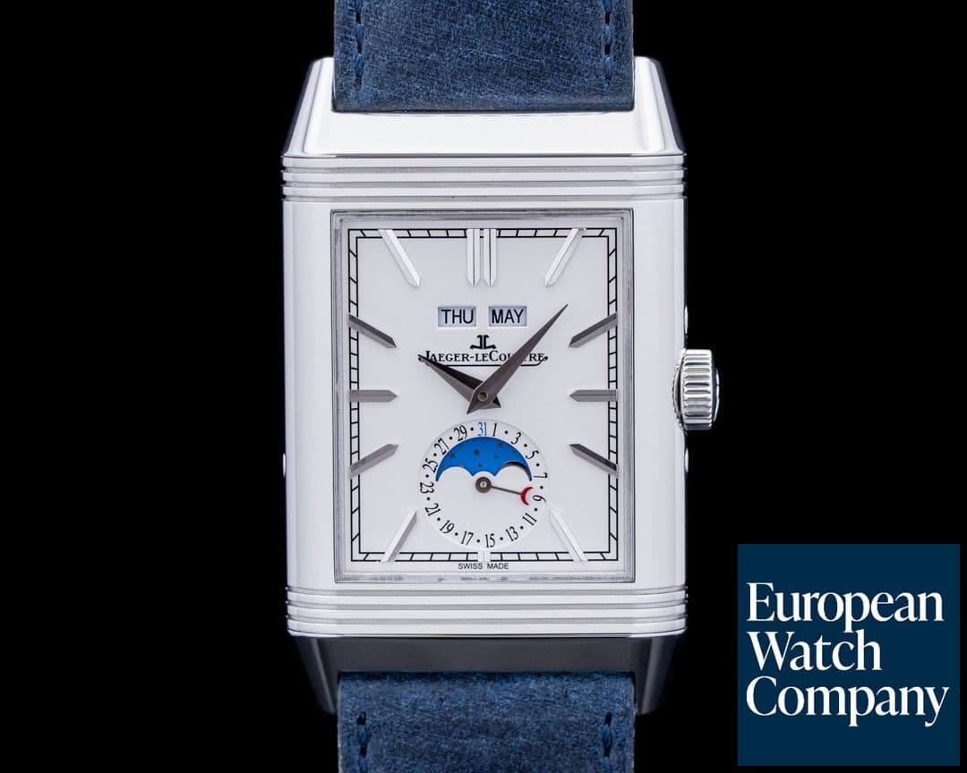 Image of Jaeger-LeCoultre Q3918420 Reverso Tribute Duoface Calendar SS Silver Dial