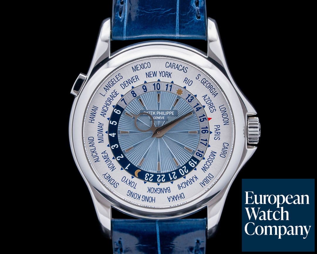 Image of Patek Philippe 5130P World Time Platinum Blue Dial