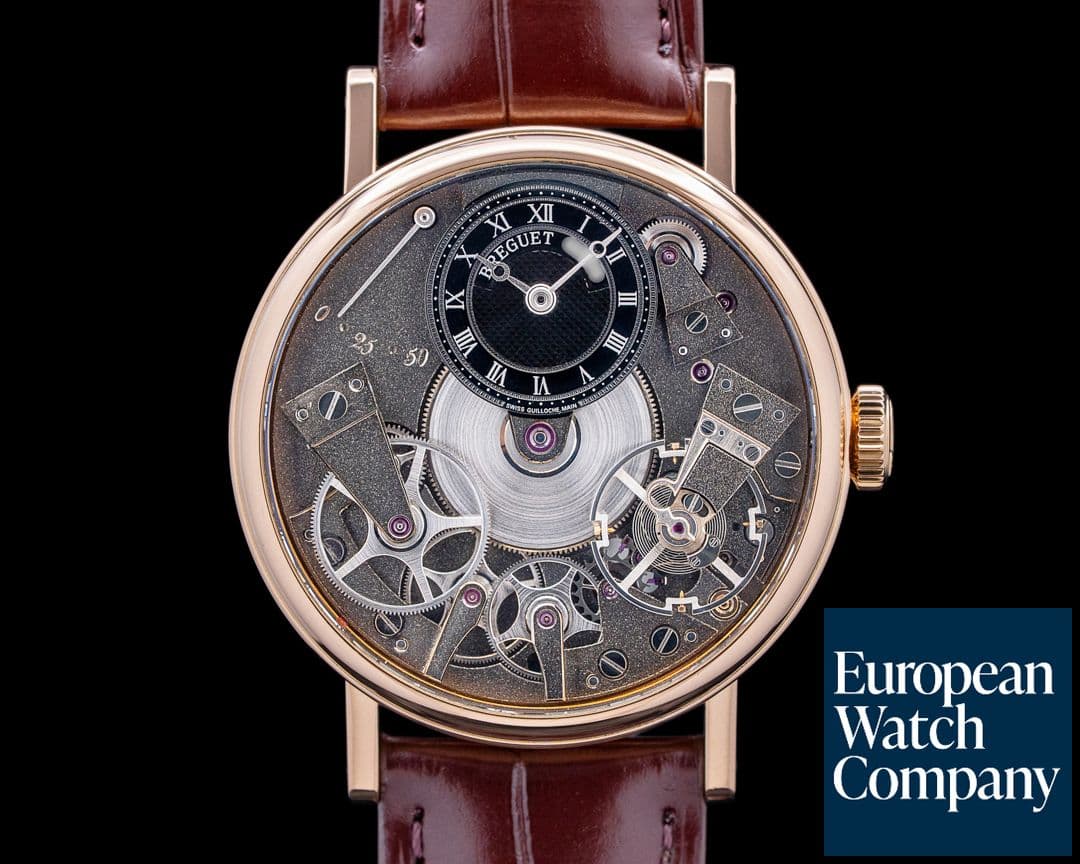 Image of Breguet 7027BR La Tradition 18K Rose Gold Black Dial