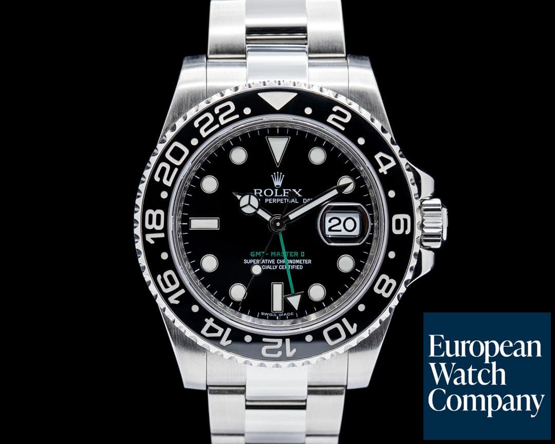 Image of Rolex 116710LN GMT-Master II Ceramic SS Black Dial