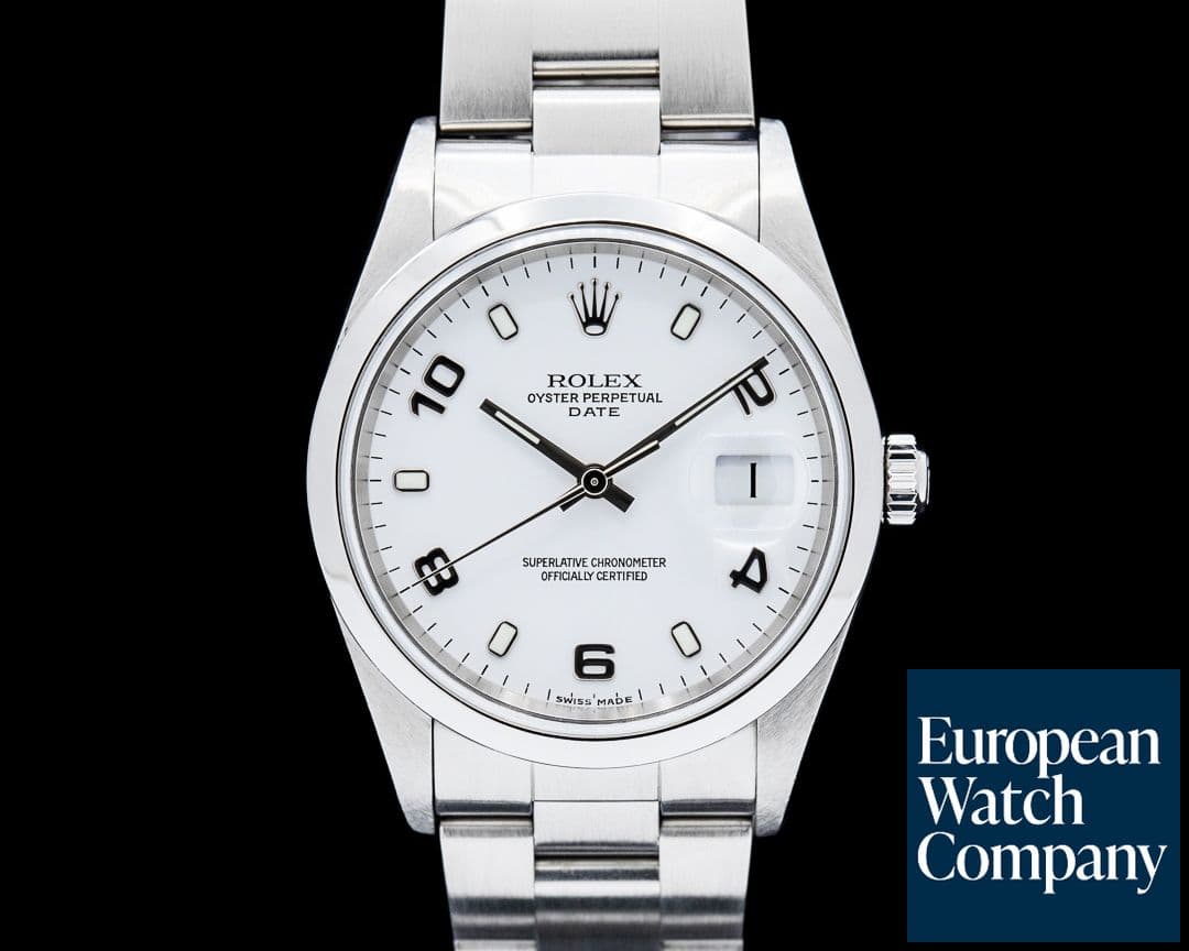 Image of Rolex 15200 Oyster Perpetual Date 34mm SS White Dial Circa. 2002